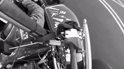 Black and white aerodynamics GIF